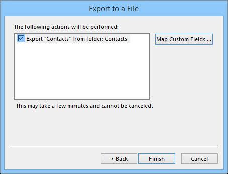 How To Export Outlook Contacts CSV PST VCard Format