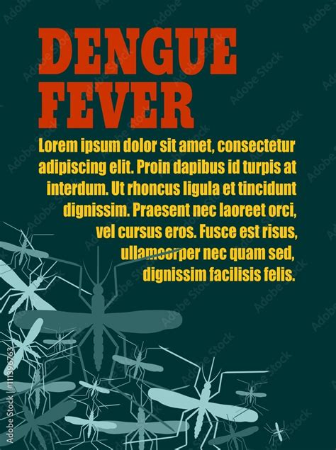 Vector Brochure Report Or Flyer Design Template Dengue Fever Relative