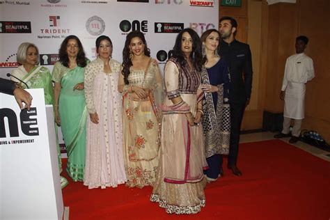 madhuri dixit ranbir kapoor nita ambani at vivek oberoi s charity event in mumbai on 29th aug