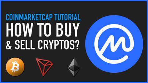 How To Buy And Sell Coins On Coinmarketcap Step By Step Full Tutorial