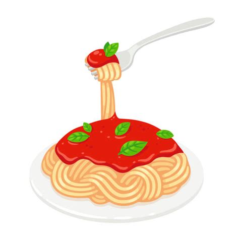 Cartoon Of A Plate Of Spaghetti Illustrations Royalty Free Vector