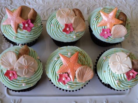 Beach Themed Cupcakes For Weddings Jenniemarieweddings