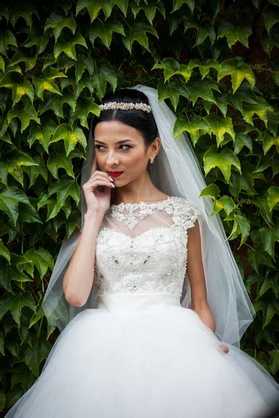 Sexy Beautiful Brunette Bride Stock Photo By Ivash