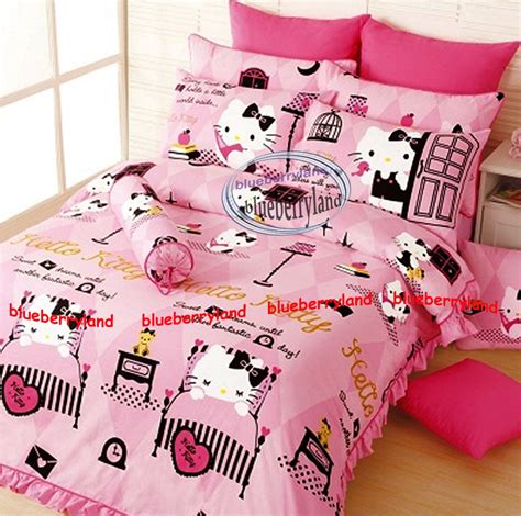 Your choice kids bedding comforter with sheet set included, shopkins, frozen, paw patrol, peppa pig and more! Sanrio HELLO KITTY Bedding Set QUEEN Size Duvet Cover ...