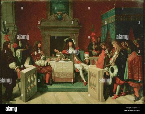 Louis Xiv Et Molière Déjeunant à Versailles Photo Stock Alamy