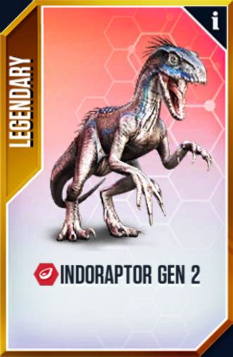Indoraptor Gen 2 Jurassic World The Game Wiki Fandom