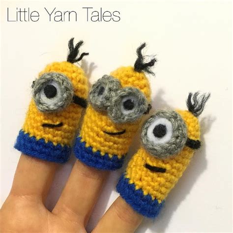 Minion Inspired Finger Puppets Crochet Pattern By Elysia Mcwatters