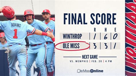 Ole Miss Baseball Scores Sports Scores College Baseball Volleyball