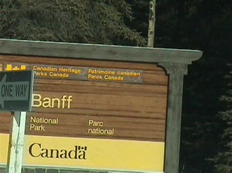 Banff National Park Signs