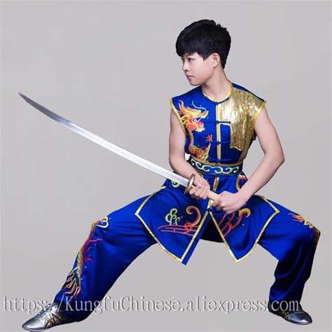 Chinese Kungfu Clothes Wushu Uniform Martial Arts Suit Taolu Costume Nanquan Boxing Demo For Men