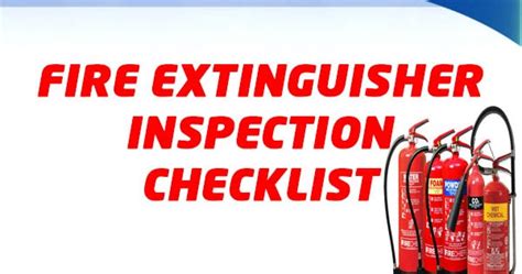 Accord Check List Of Fire Extinguisher Fire Extinguisher Maintenance