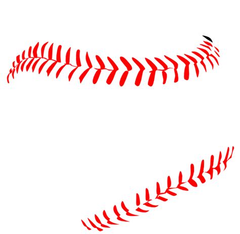 Red Baseball Laces Clip Art At Vector Clip Art Online