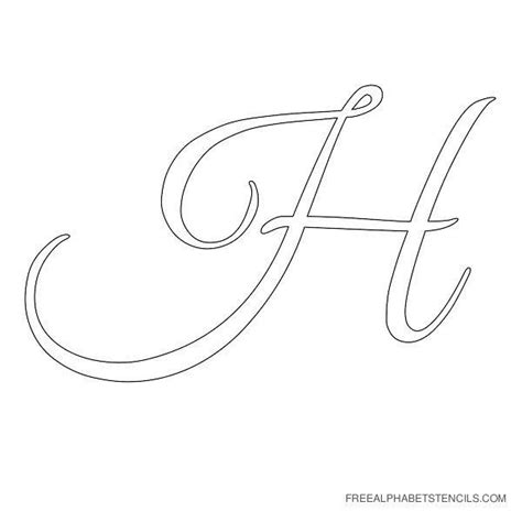 Capital Letter H In Cursive معرض الصور