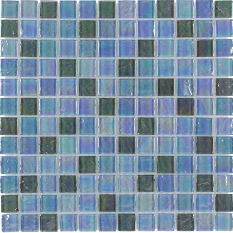 Shop Elida Ceramica Silver Oil Uniform Squares Mosaic Glass Wall Tile