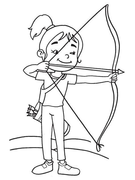 Archery Coloring Pages Best Coloring Pages For Kids Coloring Home