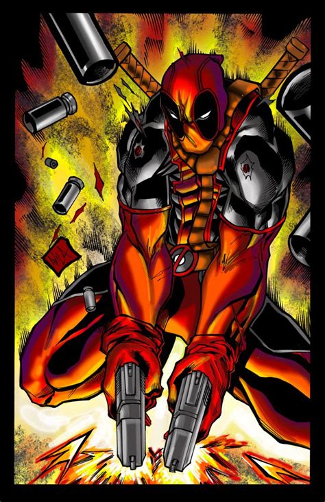 Deadpool Colors By ~hanzozuken On Deviantart Marvel Deadpool