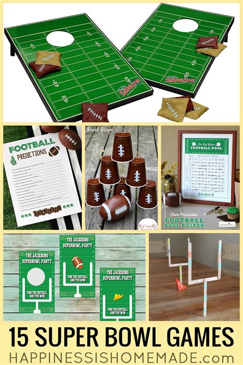 15 Fun Super Bowl Party Games For All Ages Happiness Is Homemade