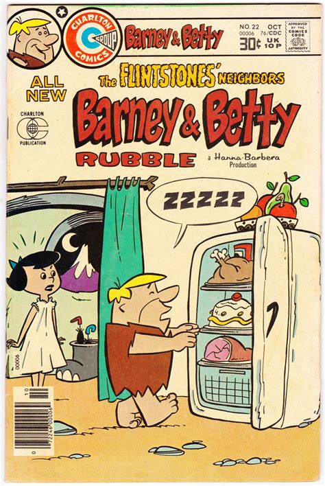 Barney And Betty Rubble 22 1973 October 1976 Charlton Comics Grade F