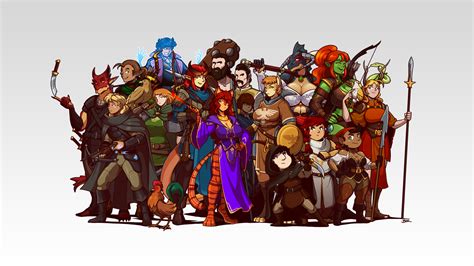 Dungeons And Dragons Character Lineup By Blazbaros On Deviantart