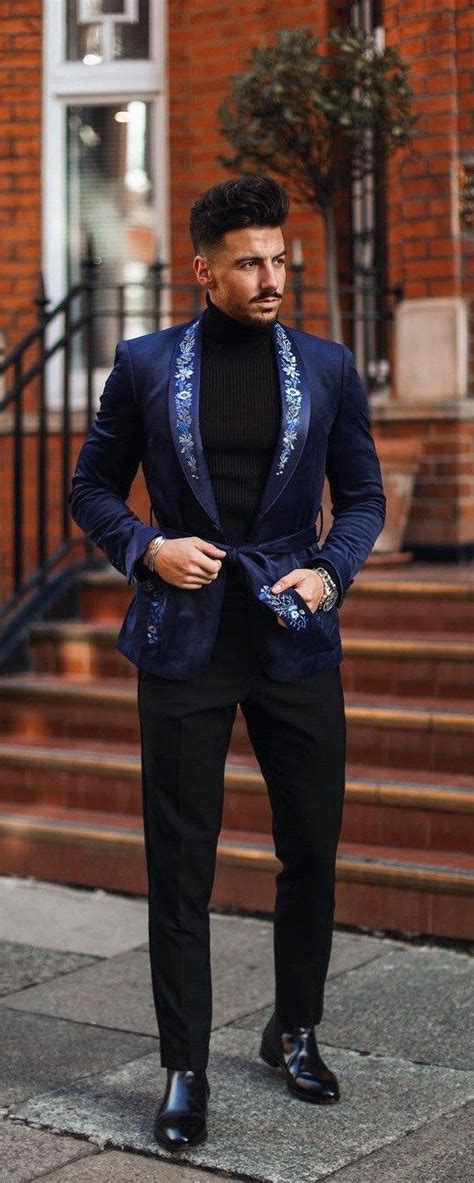 How To Style Robe Suits Correctly Turtleneck Outfit Men Mens Outfits