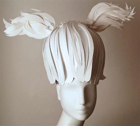 Paper Art Beautiful Wigs Created Out Of Paper