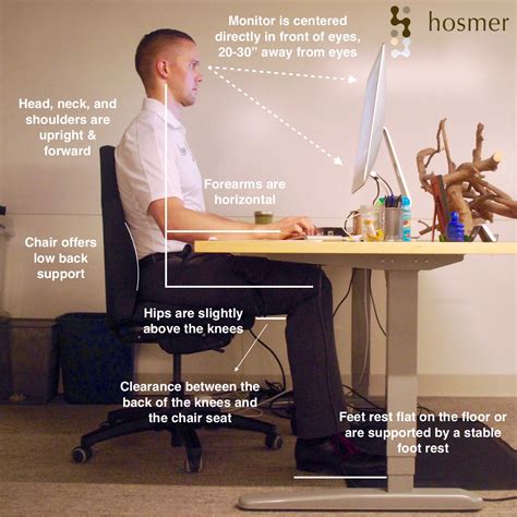 Hosmer Chiropractic Proper Ergonomic Desk Workstation Setup Hosmer