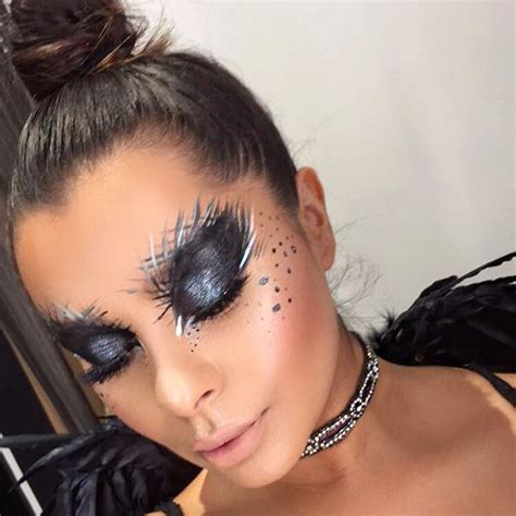 Black Swan Makeup Inspired By Amberroseoatman Then Added Tons Of
