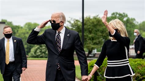 Joe Biden Wearing Mask Appears In Public At A Veterans Memorial The