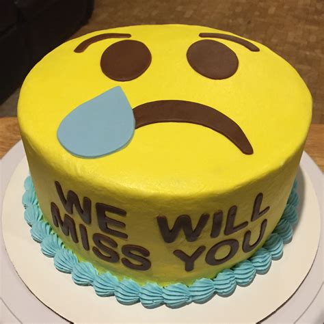 Sad Emoji Cake 😢 Emoji Cake Cupcake Cakes Cupcakes Cake Decorating