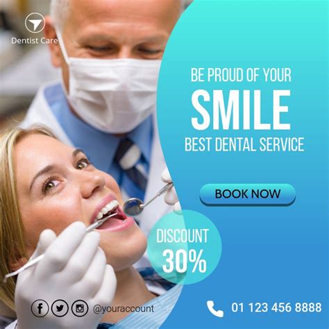 Copy Of Dentist Banner For Social Media Ads Postermywall
