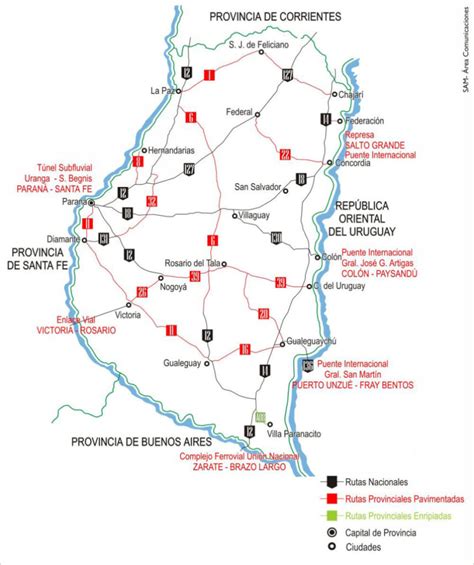 Rutas Y Accesos Asociación Hotelera And Gastronómica De Concordia