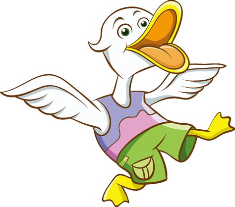 Download Animated Flying Duck Cartoon