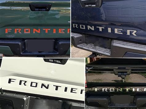 Blue Tailgate Letters For Frontier 2022 Rear Abs Plastic Etsy