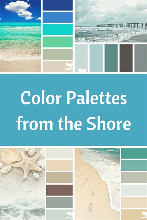 Orange and peach sunset inspired color palette. Beach Color Palettes from the Shore - Beach Bliss Living