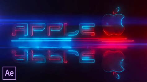 Neon Text And Logo Animation In After Effects After Effects Tutorial