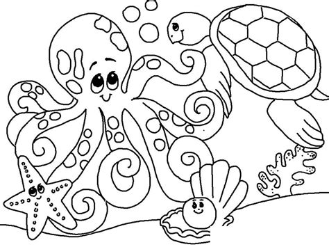 Beach Themed Coloring Pages At Free
