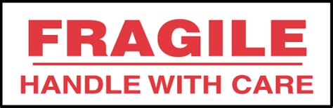 When done well, using type only to create a logo can be very effective in representing a company. Stock Printed Tape - FRAGILE HANDLE WITH CARE: PressLabel ...