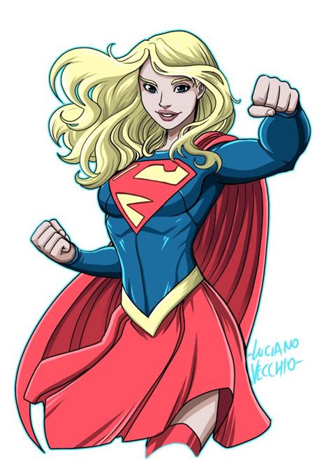 Supergirl By Luciano Vecchio Supergirl Comic Comics Girls Dc Comics Art
