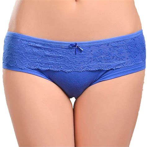 buy kislady women s cotton briefs sexy mid rise solid lace waist patchwork