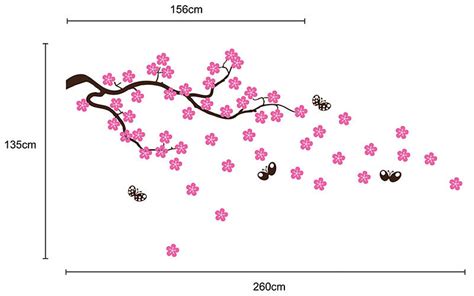 Cherry Blossom Branch Wall Stickers By Parkins Interiors