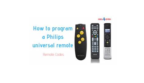 How to program a Philips universal remote | Remote Codes