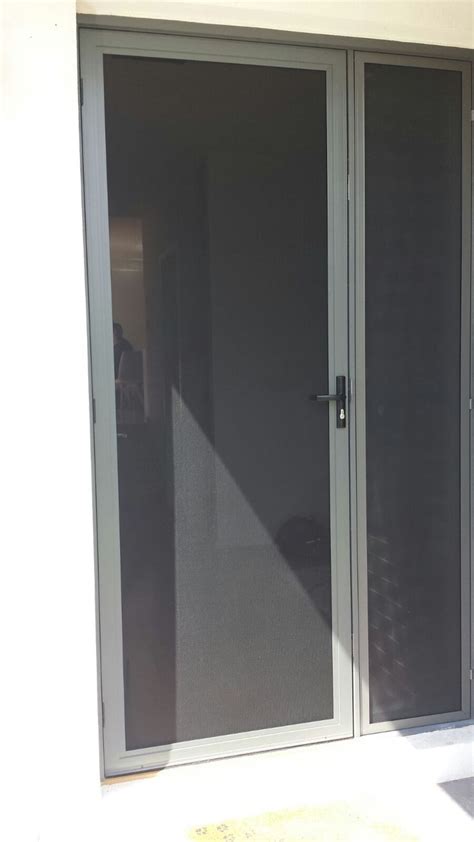 Aluminium Frame Security Door With Stainless Steel Mesh Installed In