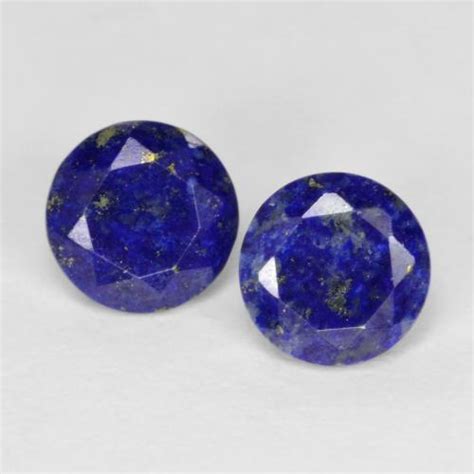 08ct 2 Pcs Very Deep Blue Lapis Lazuli Gems From Afghanistan