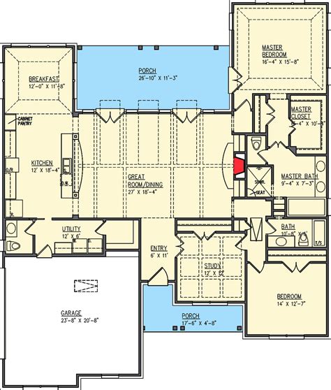 Floor Plans One Story House Image To U