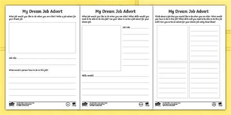 Charlie The Firefighter My Dream Job Advert Differentiated Worksheets
