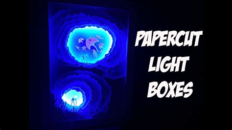 How To Make Papercut Light Boxes - HD làm tranh cắt giấy 3D -- 3T how