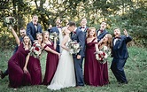 Fall Wedding || Wedding Party || Burgundy Inspired Wedding || Fun ...