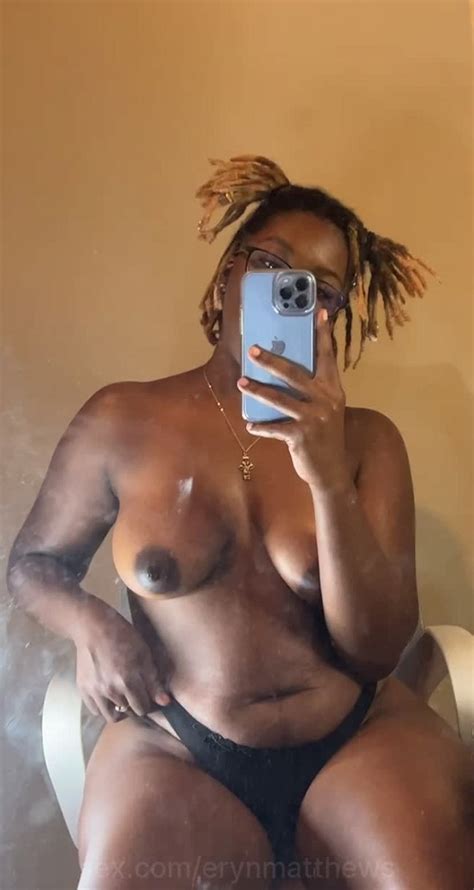 Erynmatthews Run Your Hands Over My Tits 😍 Ebony Nipples Glasess Black Milf Locs