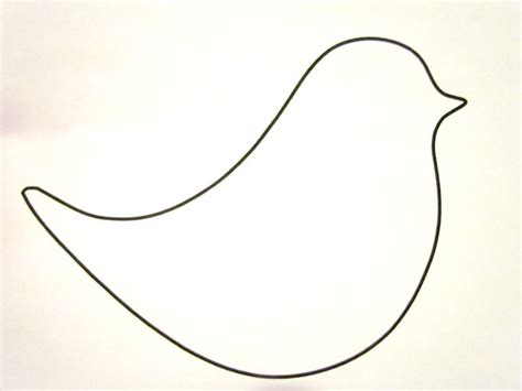 Pin By Mitja Jablocnik On Ideje Bird Template Bird Outline Shape