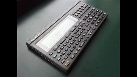 Vintage Calculator Sharp Pc E500 Pocket Computer Japan Youtube